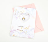 Diamonique Mother's Day Necklace & Greeting Card, Grandma